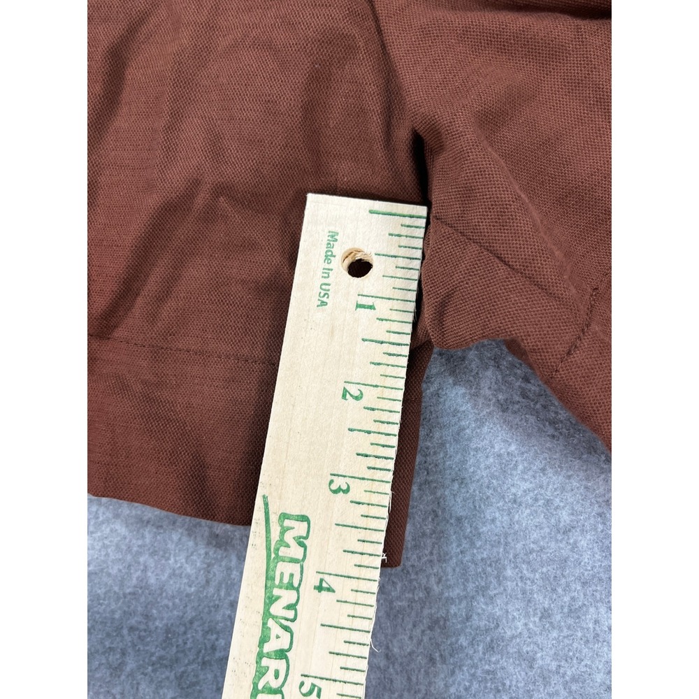 A New Day Women's Size 8 Rust Brown Pleated Linen Blend Shorts - Picture 8 of 8